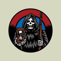 Vector illustration of grim reaper