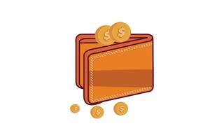 wallet with money Pro vector