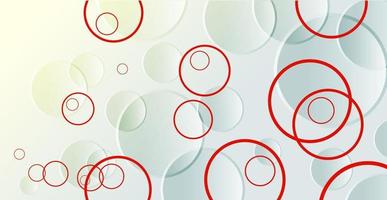 Abstract background with dynamic circles and shadows in the background. vector