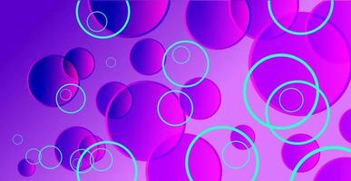 Psychedelic background with dynamic circles and shadows in the background. vector