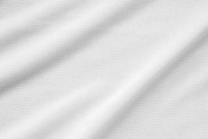 White sports clothing fabric football shirt jersey texture background photo