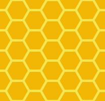 fondo de panal. colmena de patrones sin fisuras. ilustración vectorial del símbolo de textura geométrica plana. hexágono, trama hexagonal, signo o icono de celda de mosaico. colmena de abejas de miel, amarillo anaranjado dorado. vector