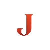 elementos de plantilla de diseño de símbolo de logotipo de letra j vector
