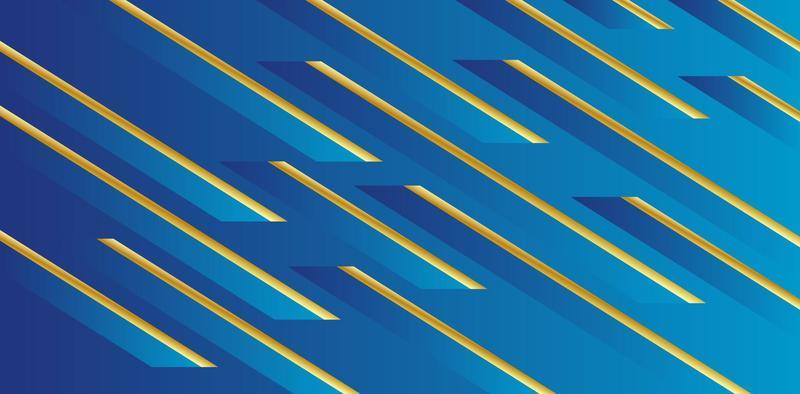 Luxury lines background design blue gold element decoration.
