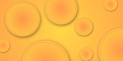 Dynamic fluid background. Orange color 3D style vector eps10