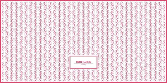 simple feathers shape pattern design vector