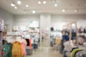 clothing store interior abstract blur background photo