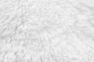 White fluffy fur fabric wool texture background photo