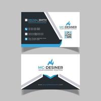 Corporate business card template vector