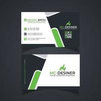 corprate business card template vector