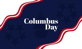 Columbus Day Background with Ship Silhouette, and In Copy Room. Suitable to be placed on content with that theme. vector