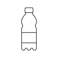 icono de botella de contorno vector