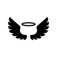 angel wings icon vector