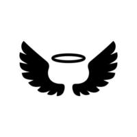 angel wings icon vector