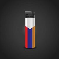encendedor de cigarrillos de la bandera de armenia vector