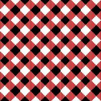 red and white seamless pattern with plaid vector