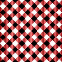 red and white seamless pattern with plaid vector