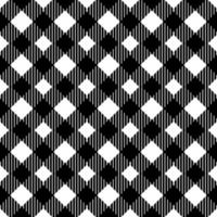black and white seamless pattern with plaid vector