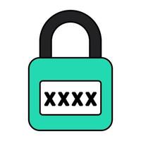 A premium download icon of padlock vector