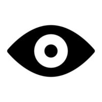 An icon design of eye vector