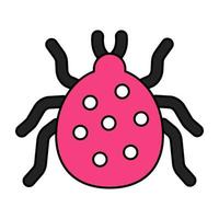 Modern design icon of bug vector