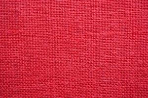Red color linen canvas texture background photo
