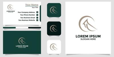 bird design logo and branding card vector