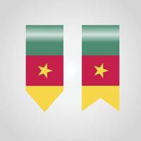vector de diseño de bandera de camerún