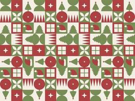 christmas geometric background pattern seamless abstract vector template holiday ornament winter art
