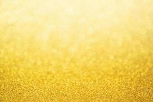 Abstract Gold glitter festive Christmas texture background blur with bokeh light photo