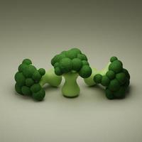 3d rendered broccoli perfect for design project photo