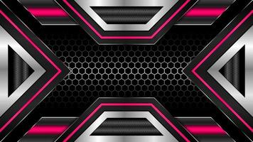 Abstract background futuristic technology metallic pink color vector