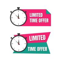 Limited time offer sale. - Vector. vector