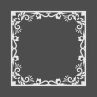 Decorative vintage frame, square shape border. - Vector. vector