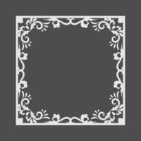 Decorative vintage frame, square shape border. - Vector. vector