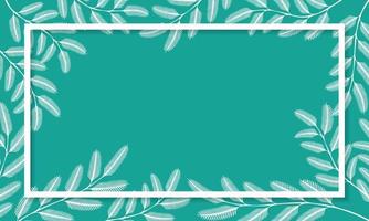 Background with frame and leaves. - Vector. vector