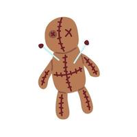Voodoo Doll. Halloween Collection. Flat vector illustration