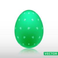 Realistic egg with exotic skin pattern, vector, Illustration. vector