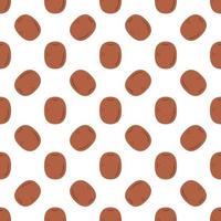 Cartoon kiwi seamless pattern background. vector