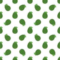 Cartoon avocado seamless pattern background. vector