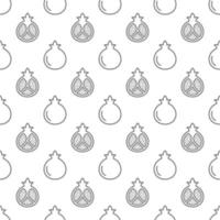 Pomegranate seamless pattern background. vector