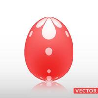 Realistic egg with exotic skin pattern, vector, Illustration. vector