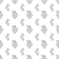 Grape seamless pattern background. vector
