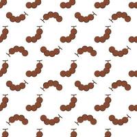 Cartoon tamarind seamless pattern background. vector