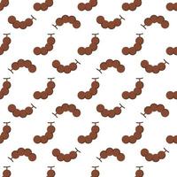 Cartoon tamarind seamless pattern background. vector