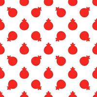 Cartoon pomegranate seamless pattern background. vector