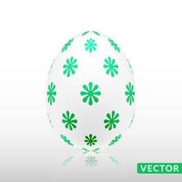 Realistic egg with exotic skin pattern, vector, Illustration. vector