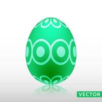 Realistic egg with exotic skin pattern, vector, Illustration. vector