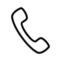 phone outline icon vector