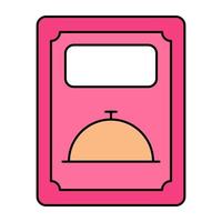 icono de descarga premium del menú de comida vector